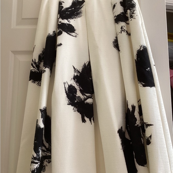 White House Black Market Cream Maxi A-Line Skirt